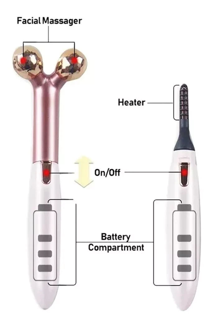 Rizador de pestañas y Masajeador facial